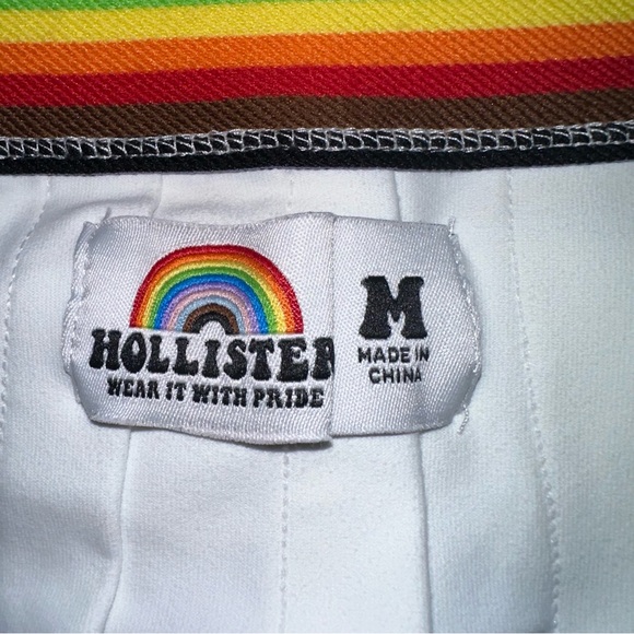 Hollister “Wear It With Pride” White Pleated Tennis Skirt Size: M - Picture 4 of 5